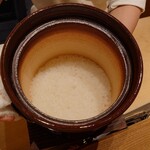 銀座 安久 - 炊き立ての白飯