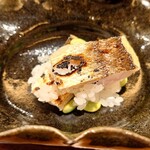 銀座 安久 - 叺の飯蒸し