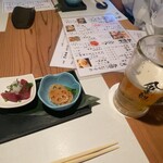 金市朗 - 生ビール・お通し