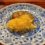 薪鳥新神戸 - 薪焼き茄子　チェダーチーズ