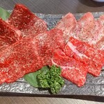 焼肉 わがんせ - 塩もの♪(左上からランプ､クリミ､上タン､ササミカルビ)