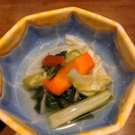 焼うお いし川 - 契約農家の野菜二種