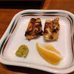 焼うお いし川 - 穴子焼き上がり後