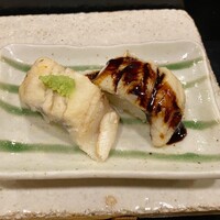 すし処 初音 - 名物煮穴子　塩山葵と煮詰め