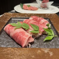 Matsusaka beef YAKINIKU THE SEJONG GEMS名駅店 - 和牛ブリスケのネギ巻