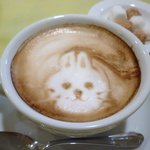 リストランテ ヴォナ フォルトゥーナ - ＜2009年10月＞カプチーノ（コドモのうさぎです♪）