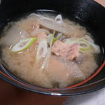 ホテル川畑 - トキ鮭の味噌汁