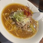 麺屋 丸福 - 生モツ醤油ラーメン
