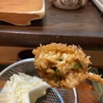 大阪串かつ てん家わん屋 - ひきわり納豆、どう揚げるん？