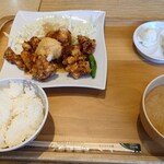 おぼんdeごはん - 料理写真:唐揚げすだちおろし定食(白米)