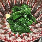 ぬま田 - 北海道　北寄貝　モロヘイヤ　お浸し