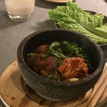 韓式料理 ムグンファ -  〆石焼きご飯 黒毛和牛（A5） 筍 キムチ