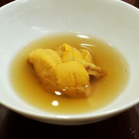すし 良月 - 鮑の出汁と馬糞雲丹