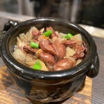 中津をにく - ホタルイカとアスパラの釜飯