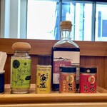 本格手打 もり家 - 調味料たち