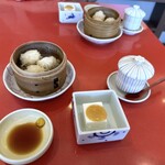 花小梅 - ◆共通・・嶺岡豆腐、名物ひと口とうふしゅうまい、茶碗蒸し