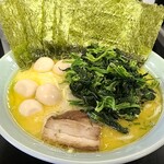 萬来亭 - 　塩ラーメン(並)のりたまれん草
