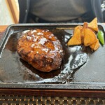 溶岩焼きステーキ&ハンバーグ 崋山 - 鉄板ハンバーグ