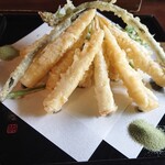 そば処 三百坊 - 筍天ぷら