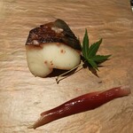 恵比寿 鮨 一 - ⑦焼肴：マナガツオの酒盗焼き