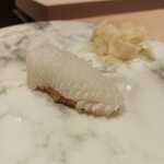恵比寿 鮨 一 - ⑤壱の寿司３種：ヤリイカ