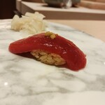 恵比寿 鮨 一 - ⑨弐の寿司：マグロの漬け