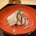 日本料理 徳専 - ハモと枝豆と貝柱のしんじょ