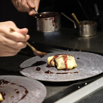 鉄板焼き あさひ - フォアグラクレープ