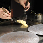 鉄板焼き あさひ - フォアグラクレープ