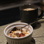 鉄板焼き あさひ - 杏仁豆腐