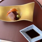 紀尾井 なだ万 - ステーキ御膳のお造り