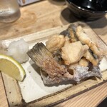 SAKE BAR サカナノトモ - まこ鰈の唐揚げおろしポン酢