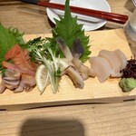 SAKE BAR サカナノトモ - 貝盛り　赤貝　ホッキ貝　ホタテ