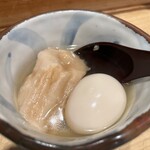 SAKE BAR サカナノトモ - おでん　ちくわぶ　たまご