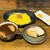 うるしカレー - 料理写真:チキンカシミールカレー　全ライスとハーフパンです。