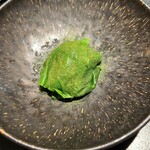 きつね - つるむらさき。ほうれん草パウダー。美味しい