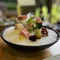 九つ井 本店 - 刺身盛り合わせ