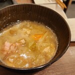 とんかつ そら - 豚汁がサイコーにウマウマ