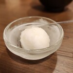 とんかつ そら - ジャスミン薫るお花のシャーベット