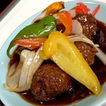 中華料理 太平閣 - 肉団子定食は野菜も