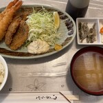 えびせい - イワシとエビフライ定食(1,200円)