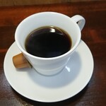 キッチン ブルー グローブ - ホットコーヒーのアップ
