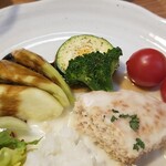 キッチン ブルー グローブ - おかずが減ってきます