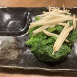 kokoro no hana - 料理写真:法蓮草お浸し