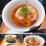 Japanese Ramen Noodle Lab Q - 醤油らぁ麺1,500円,Japanese Ramen Noodle Lab Q(札幌市)TMGP撮影