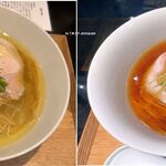 Japanese Ramen Noodle Lab Q - 塩と醤油らぁ麺1,500円,Japanese Ramen Noodle Lab Q(札幌市)TMGP撮影