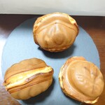 小布施栗菓製造 - 栗福 1つ378円✨個体差がありますが、ぷっくり＆ぼてんっとした貝殻のようにも見えました。