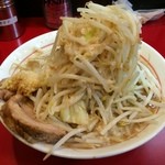 千里眼 - ラーメン麺130g ニンニクヤサイアブラカラアゲ別 700円 