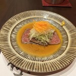 やす多” - 鹿児島産黒毛和牛のロース薄切り