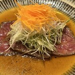 やす多” - 鹿児島産黒毛和牛のロース薄切り